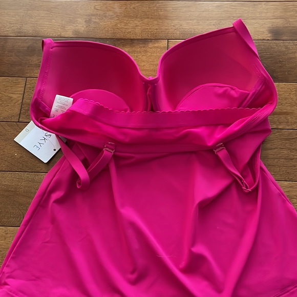 NWT Skye Coco D-Cup Tankini top in sizes S, M, L, XL Color Magenta - Picture 5 of 5